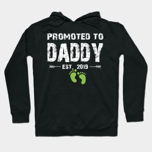 Promoted To Daddy Est. 2019 Funny Father's Day Gifts Hoodie